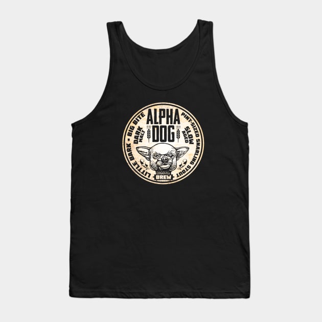 Alpha Dog Snarling Stout Tank Top by ChetArt